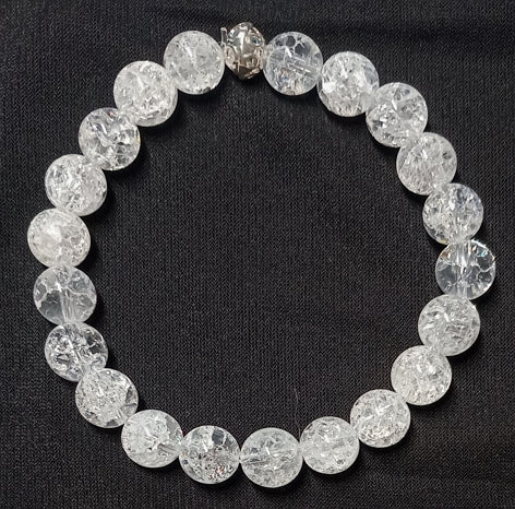 Armband aus Bergkristall gecracked