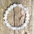Armband aus Bergkristall gecracked