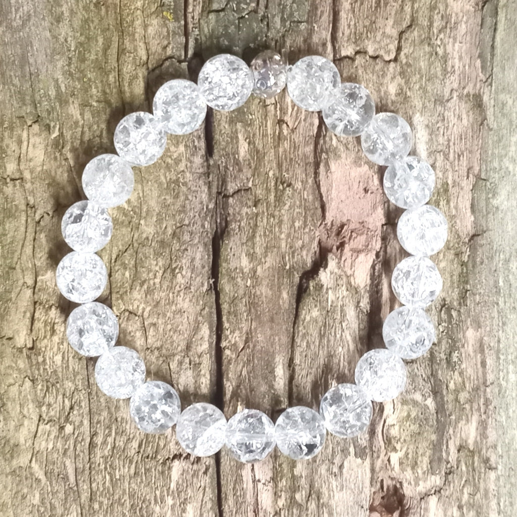 Armband aus Bergkristall gecracked