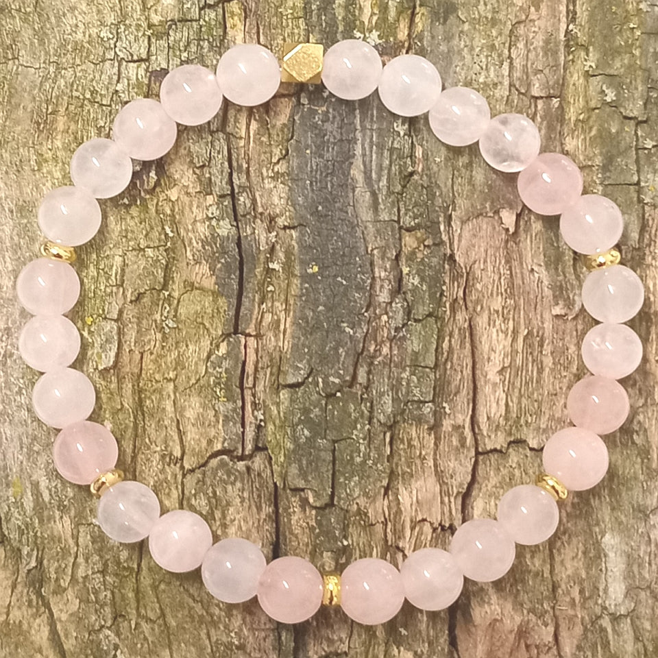 Armband aus Rosenquarz